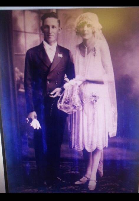 HISTORY PREVAILS: Narelle Sharp’s grandparents: Esma Cutler and Samuel Graham were married at St Luke’s Church in 1928. 