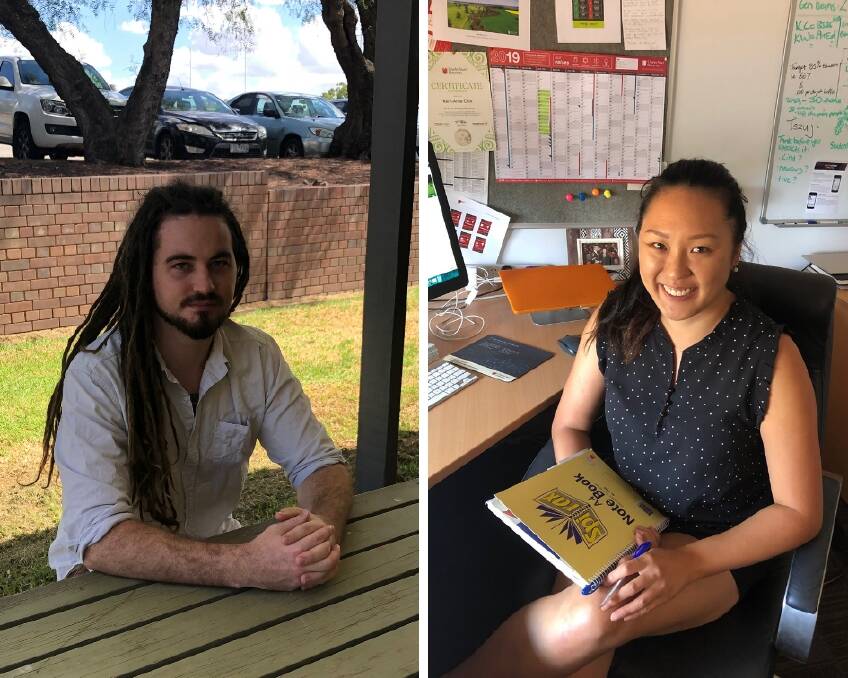 YOUNG: CSU PhD student Joshua Scherpenhuizen and comms-design officer Kerri-Anne Chin said it's important to form student relationships. 