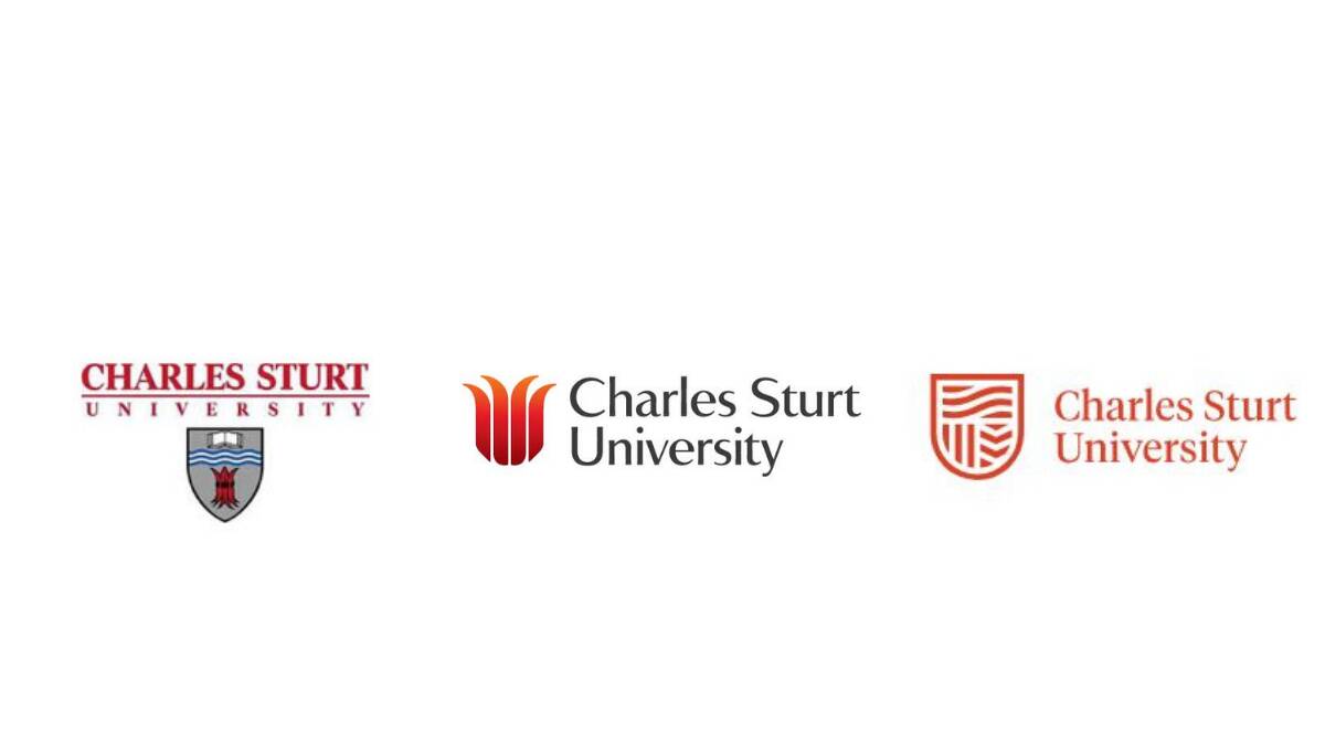 TRANSFORMATION: Charles Sturt University has had three different logos in the past 10 years.