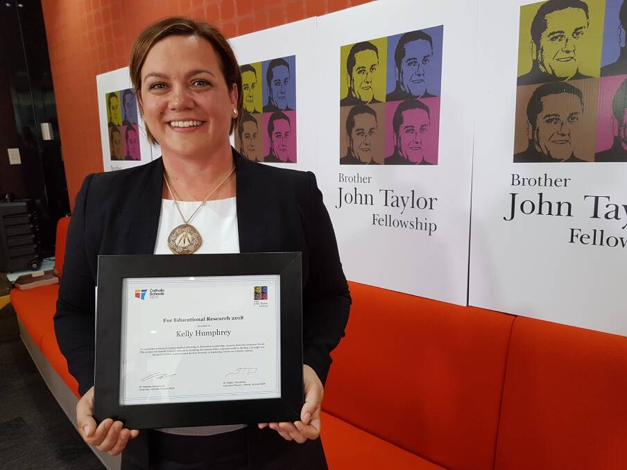Assistant principal at St Joseph's Primary School Kelly Humphrey, pursued her interest in expanding diversity in leadership through a research grant improve the Catholic teaching. Picture: supplied