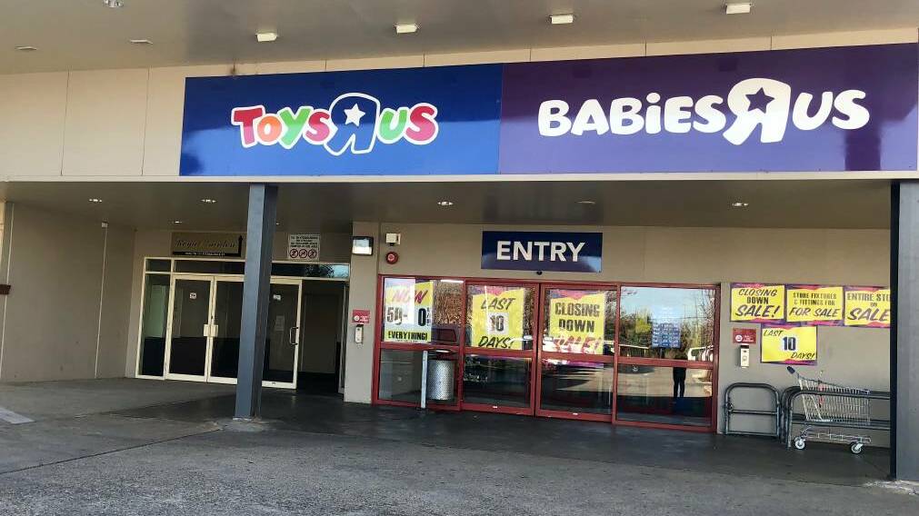 EMPTY: Toys 'R' Us might be returning to Australia, but the Wagga building remains empty. 