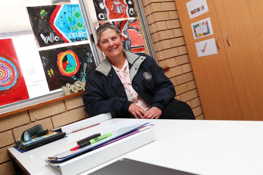 FEATURE THE TEACHER: Holy Trinity Primary School's grade six teacher, Mrs Kym Willis said the internet is a 'powerful platform' but only a tool. Picture: Emma Hillier