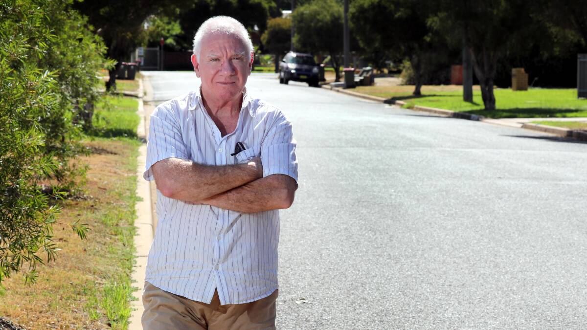ANGRY RESIDENT: Ashmont resident David Ohlsen said the spate of crimes in his neighbourhood has made him angry. Picture: Les Smith