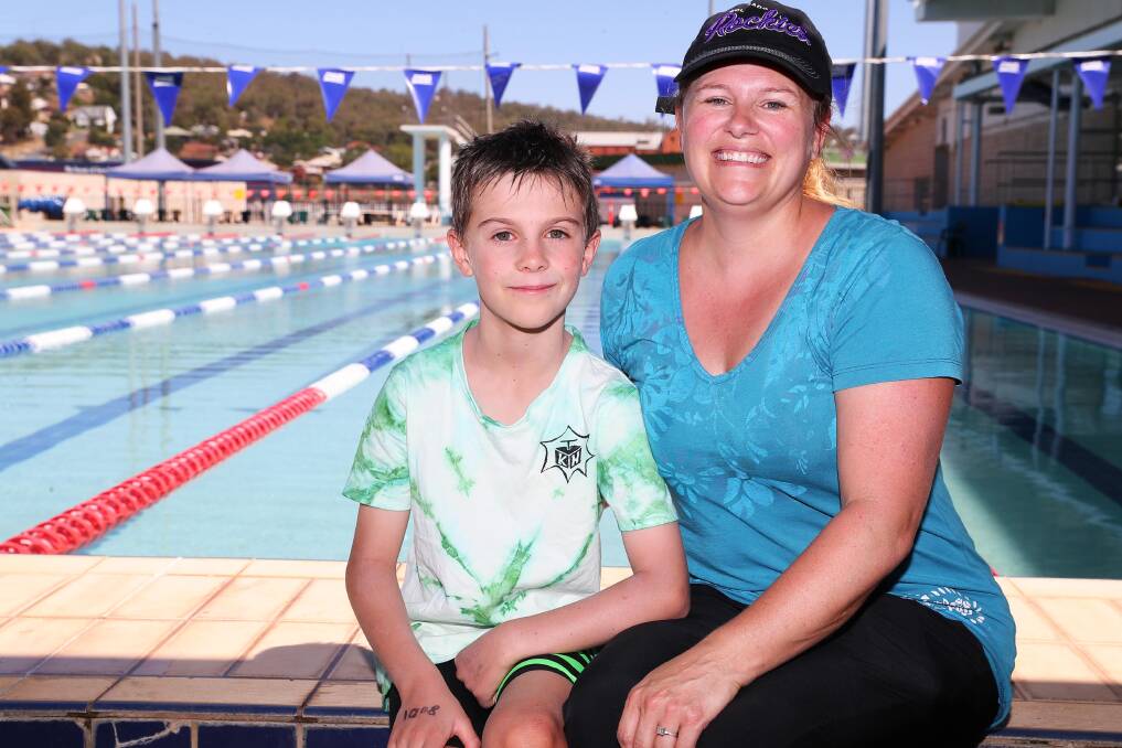 It's important for all to know how to swim says Wagga mum Amie Kennedy and her nine-year-old son Hayden. Picture: Emma Hillier