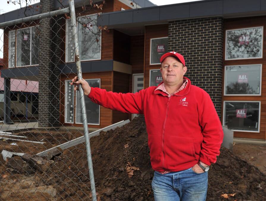 UNDER THREAT: Local builder Matt Jenkins said the ripple effects from the baking royal commission could be the "downfall" to small builders. 