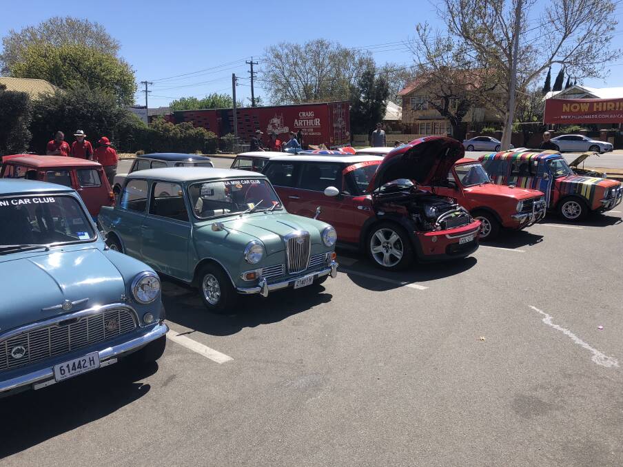 From solid colours, to rainbow, new to old, Minis were the focus. Picture: Jess Whitty