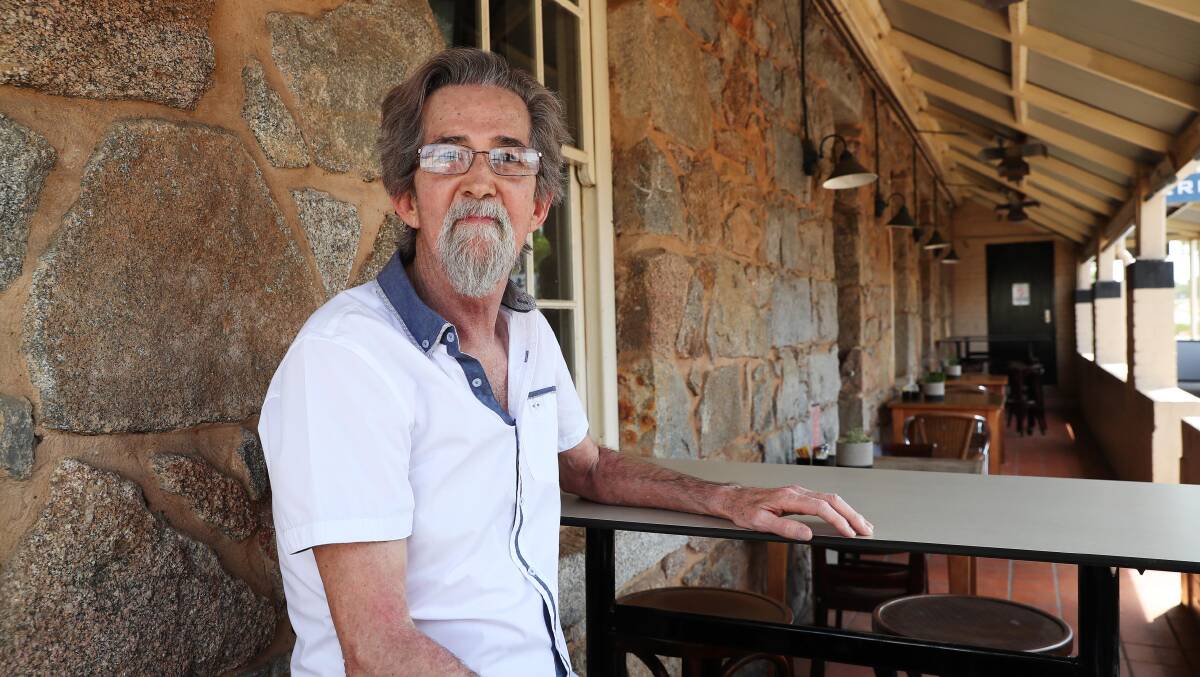 CEMENTING HISTORY: Wagga District Historic Society president Geoff Burch said historical themes would "permeate community, creating pride and affection". Picture: Emma Hillier