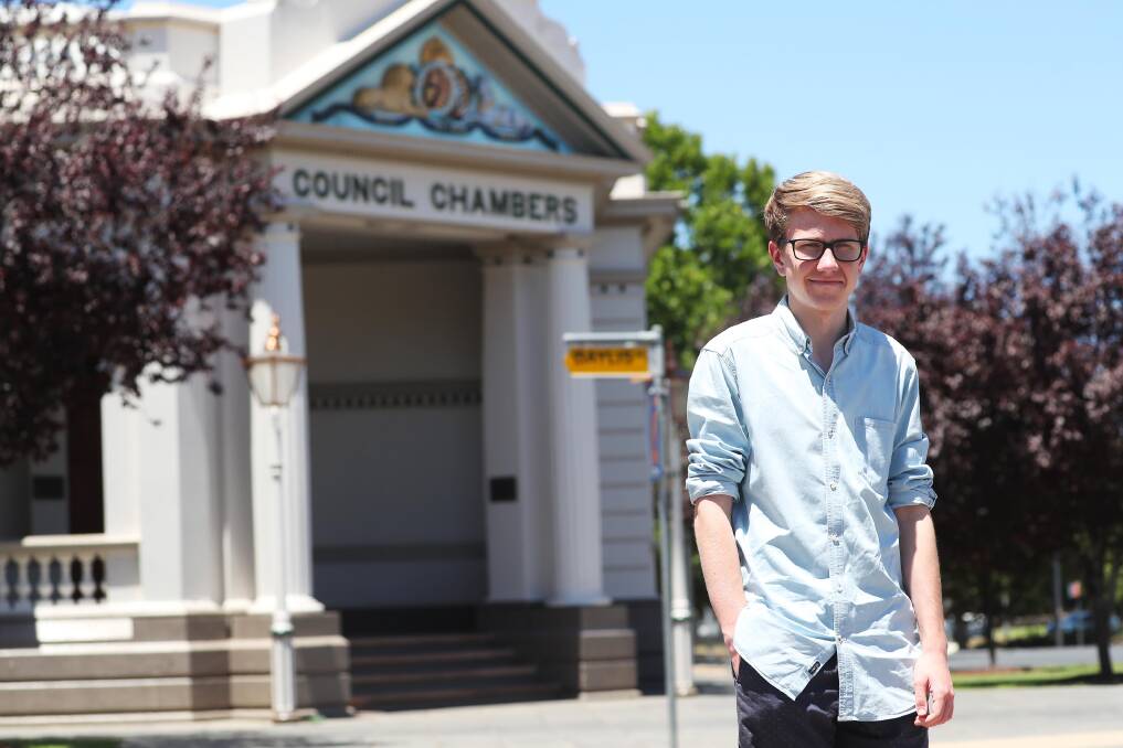 NEXT GENERATION: Young political enthusiast Luke Manning, 18, thinks people 'will continue to put faith' in Dr McGirr as they know they're voices are being heard. Picture: Emma Hillier