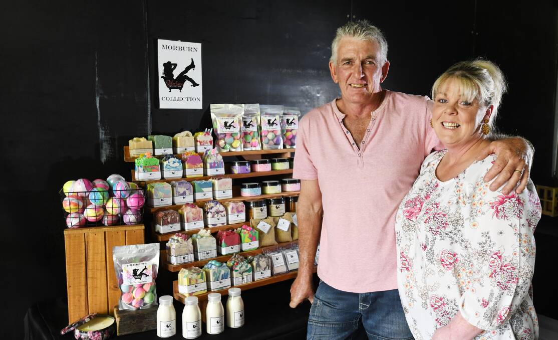 JOURNEY: David and Vicki Moran are preparing to open an organic skin care pop-up shop along the main street at the end of the month. 