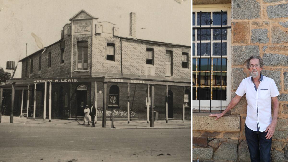 PAST CONNECTIONS: Wagga District Historical Society president Geoff Burch has proposed to Wagga City Council to implement plaques on significant buildings in Wagga, such as The Home, with supplied picture from 1927. 
