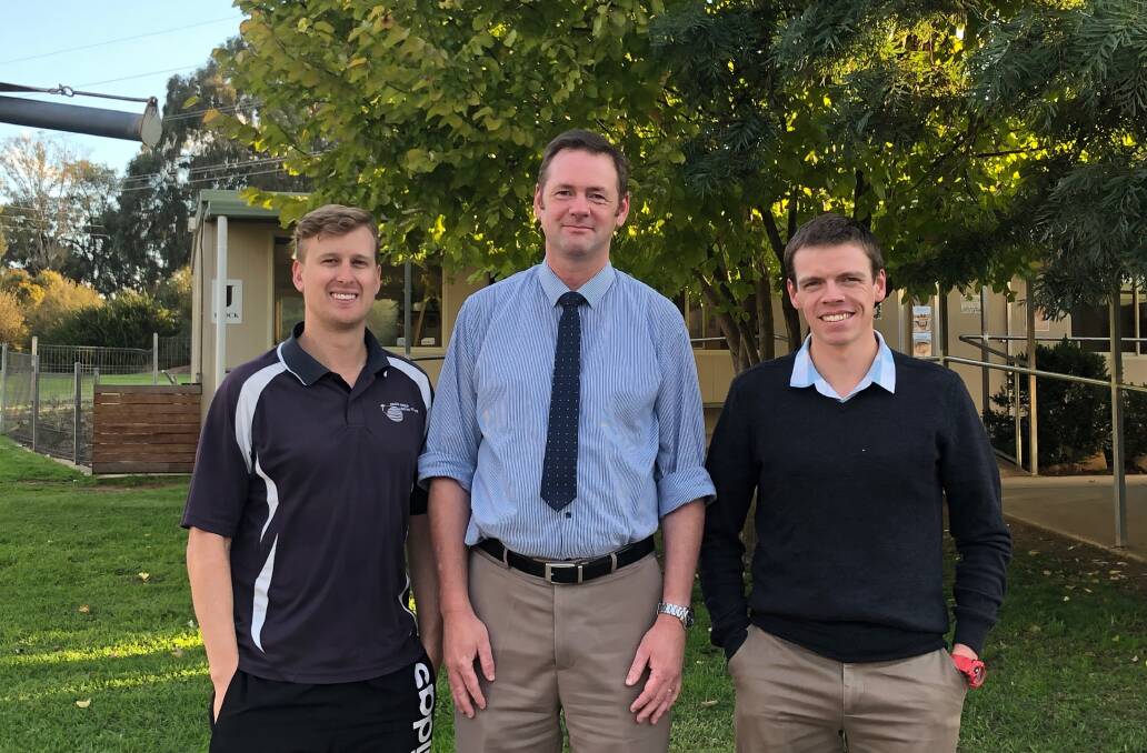 SPARE TIME: Wagga Christian College teachers Blake Cunningham, Kyle Moffit and Russell Avery say their passions and secondary incomes act as outlets from work and outside commitments. Picture: Jess Whitty