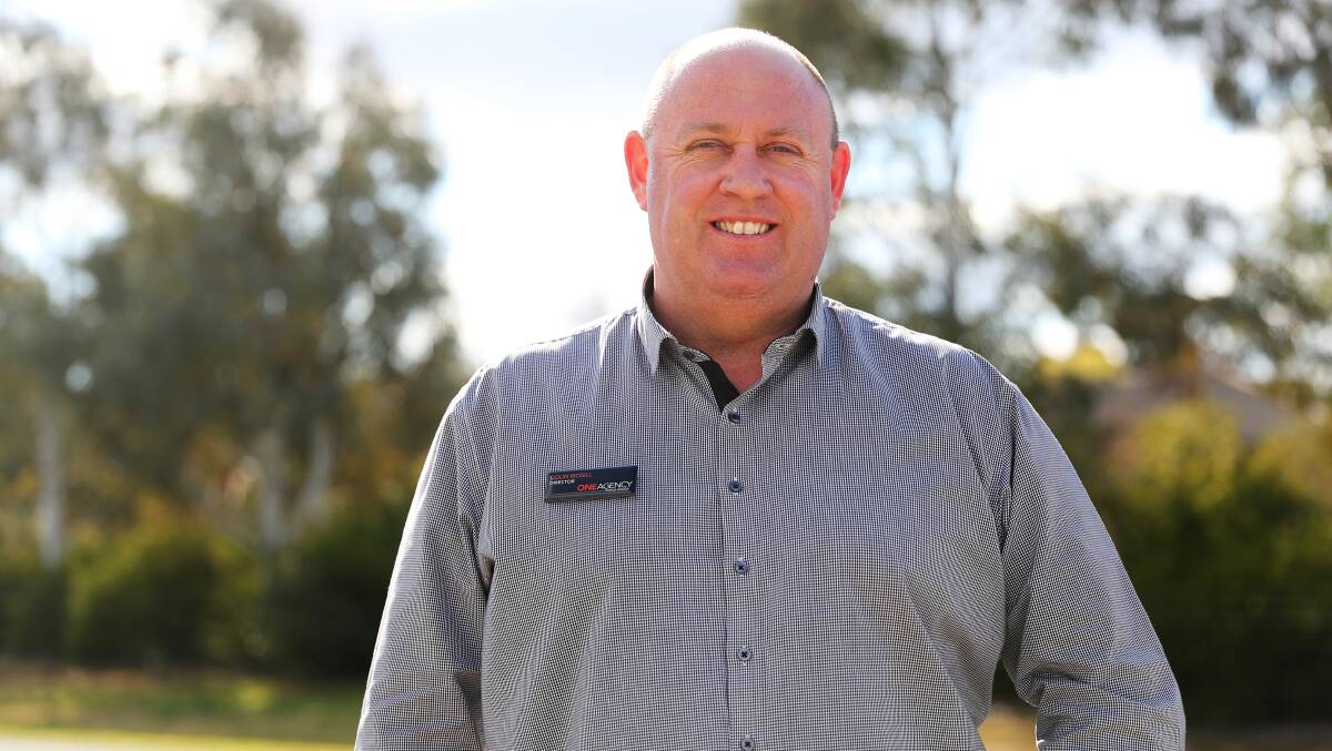 CONFIDENCE: One Agency's Colin McGill urged Wagga residents to not be fooled by the cities' property market fall, which is returning back to its market following inflation. Picture: Emma Hillier
