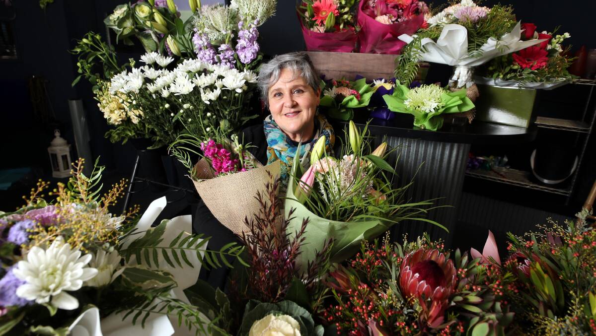 FAREWELL: Lynda Parsons from Glamis Court Florist says it is hard walking away, but she is excited for what the future will bring. Picture: Les Smith