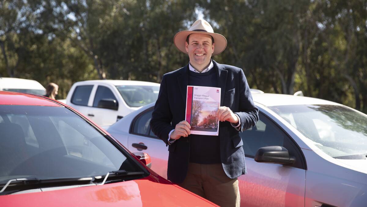 ROADMAP: NSW Minister for Regional Transport and Roads Sam Farraway said looking into the potential duplication of Gobbagombalin Bridge is one of the key initiatives in the Wagga Transport Plan. Picture: Madeline Begley