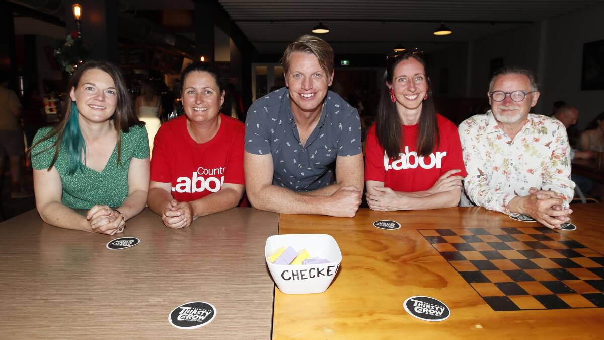 LOOKING STRONG: Labor's Sophie Kurylowicz, Vanessa Keenan, Dan Hayes, Amelia Parkins and Mark Jeffreson were just behind Clean Out Council in yesterday's results. Picture: Les Smith