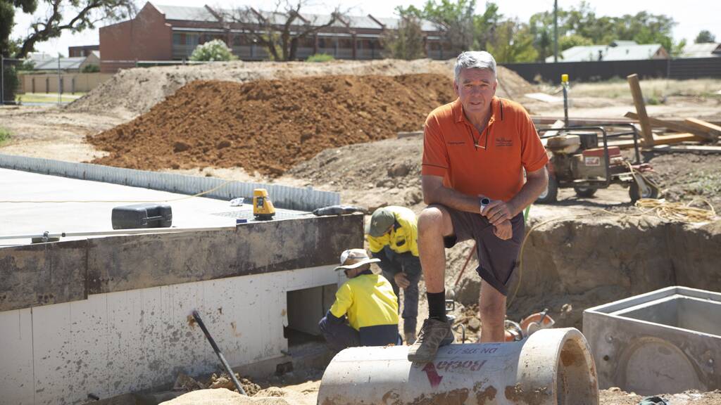 DEVELOPER: Chris Nash said he was very glad to see his major development of a central Wagga subdivision taking shape. Picture: Madeline Begley