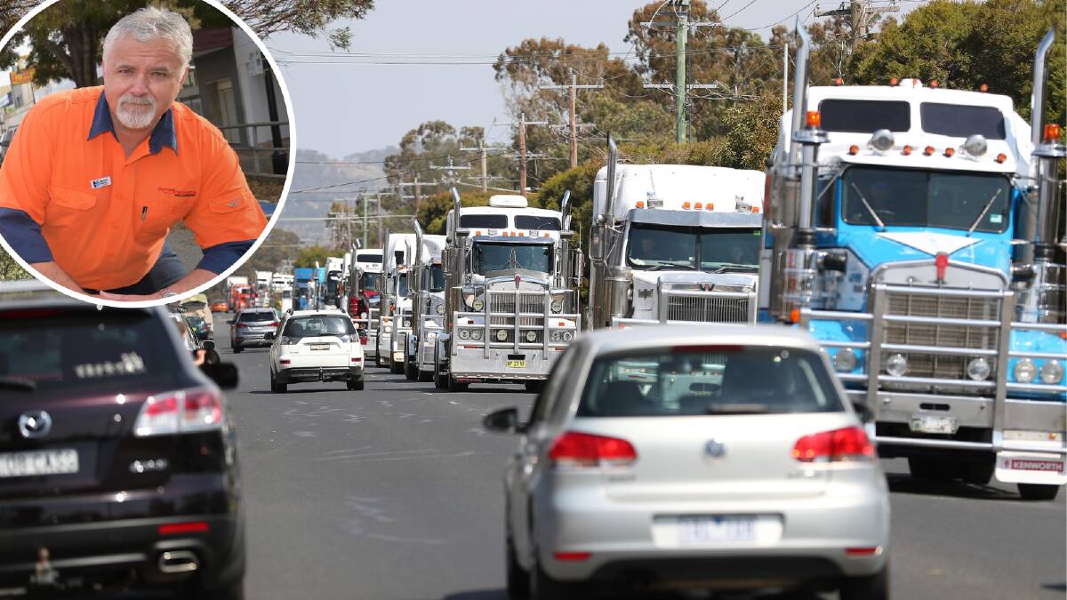 BRAKING: Wagga truck driver Jason Larfield said the driver shortage was a "major concern" for the industry which has struggled massively to attract young people. 