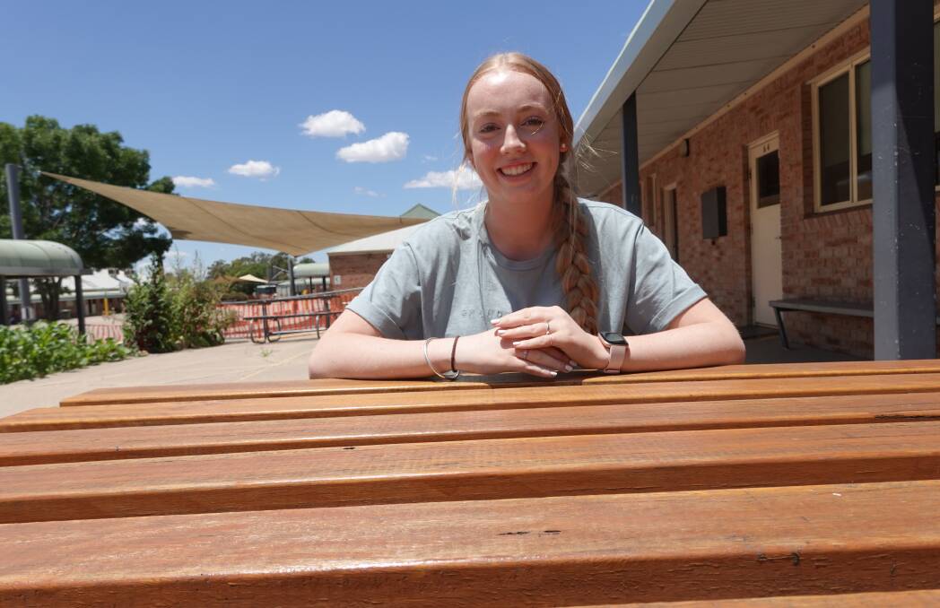 AT LAST: Katelyn Armstrong finished the last of her Year 12 exams one week after most of her friends, but said it was a good feeling regardless. Picture: Monty Jacka