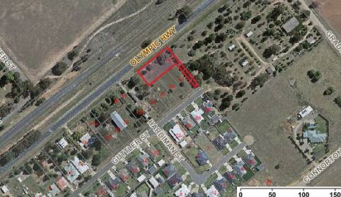 SITE: The self-storage complex was proposed for a 'battle axe' lot at the very end of Guttler Street in Uranquinty. Picture: Wagga City Council