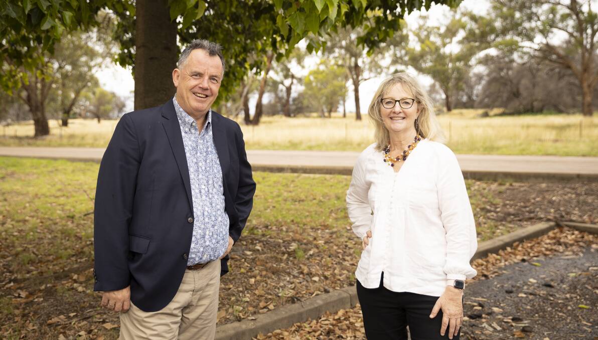 READY: Dallas Tout and Jenny McKinnon said they will be looking to foster positive relationships between all nine of Wagga's councillors over the next 20 months. Picture: Ash Smith