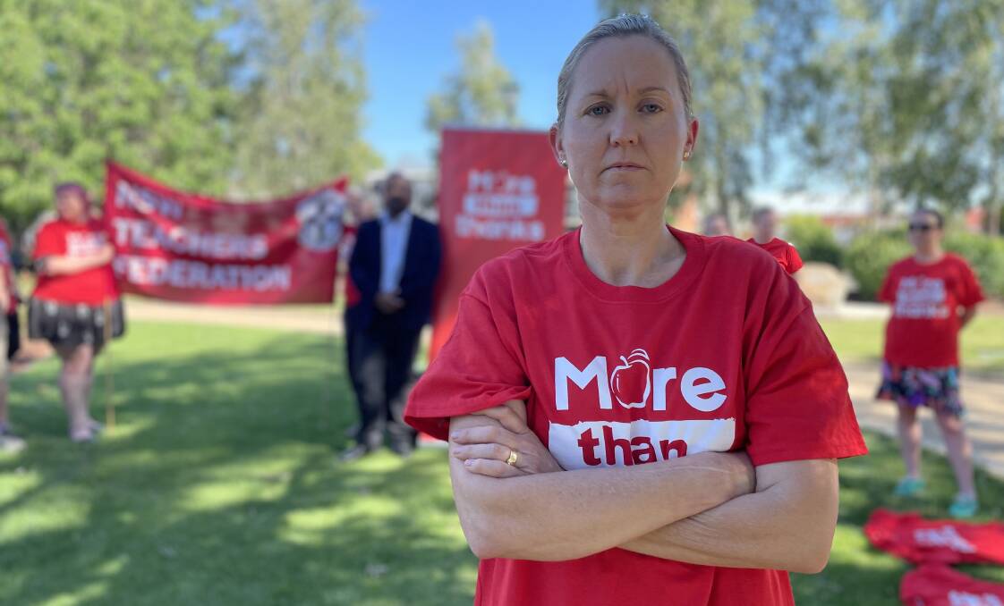 STANDING FIRM: Wagga Teachers Association president Michelle McKelvie said teaching must be made a more attractive profession to fight chronic shortages. Picture: Monty Jacka