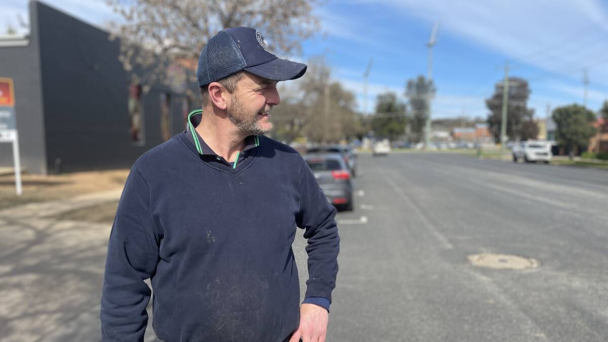 KEEN: Blake Street Country Meats owner Grant Yeo said all businesses would welcome the $130k enhancement - so long as it didn't create any parking issues. Picture: Monty Jacka