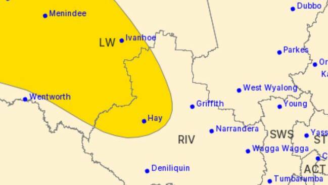 Heavy rain results in severe weather warning for parts of Riverina