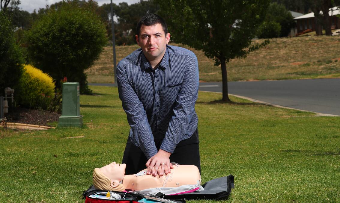 MEDIC: Rory McKenzie launched a first aid business in Wagga earlier this year. 