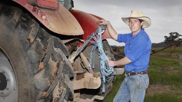 PREFERENCE: Uranquinty farmer Rory Fogg dropped out of his university degree and chose to study at TAFE, which he feels has offered him a more hands-on and personalised education. Picture: Les Smith