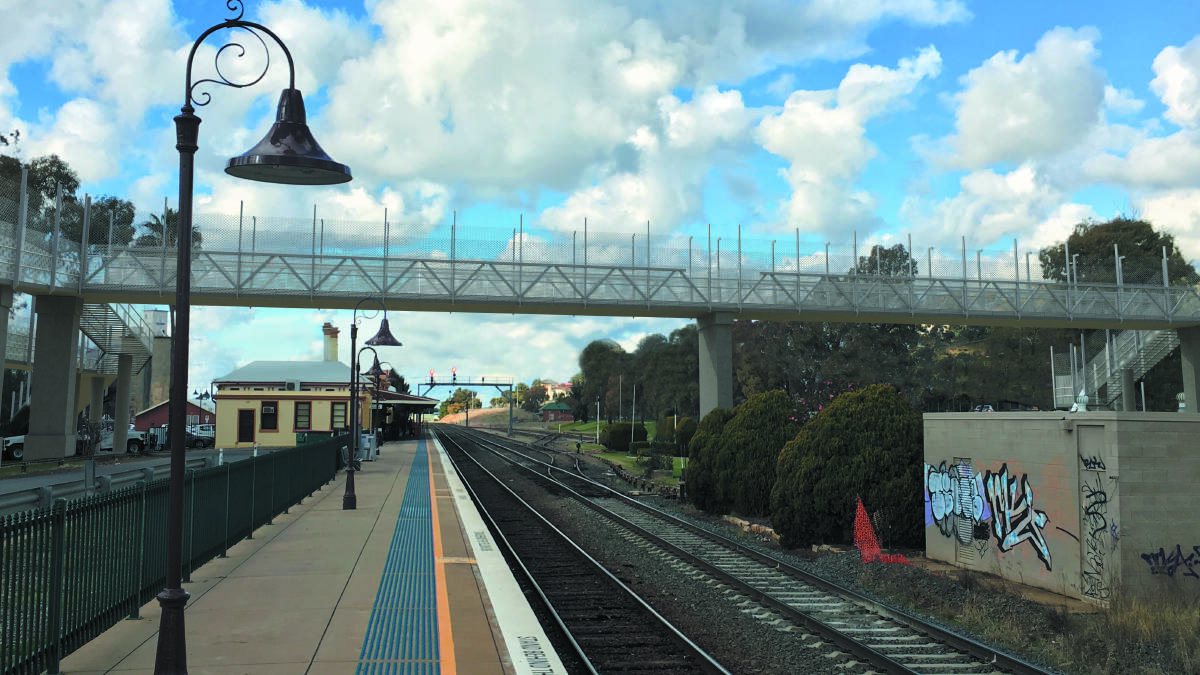 FOOTBRIDGE: The concept design for the replacement of the pedestrian bridge at the Wagga Train Station. Picture: ARTC