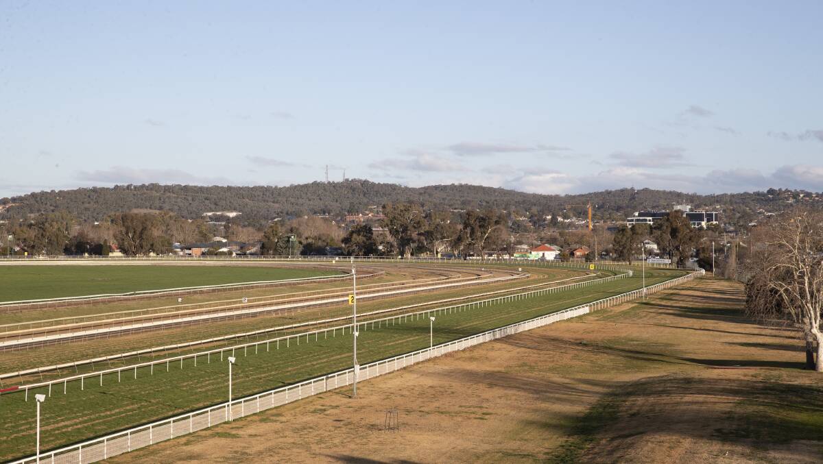 BRIGHTEN: The Murrumbidgee Turf Club is looking to install a series of 37 metre tall floodlights along their training track in Central Wagga. Picture: Madeline Begley