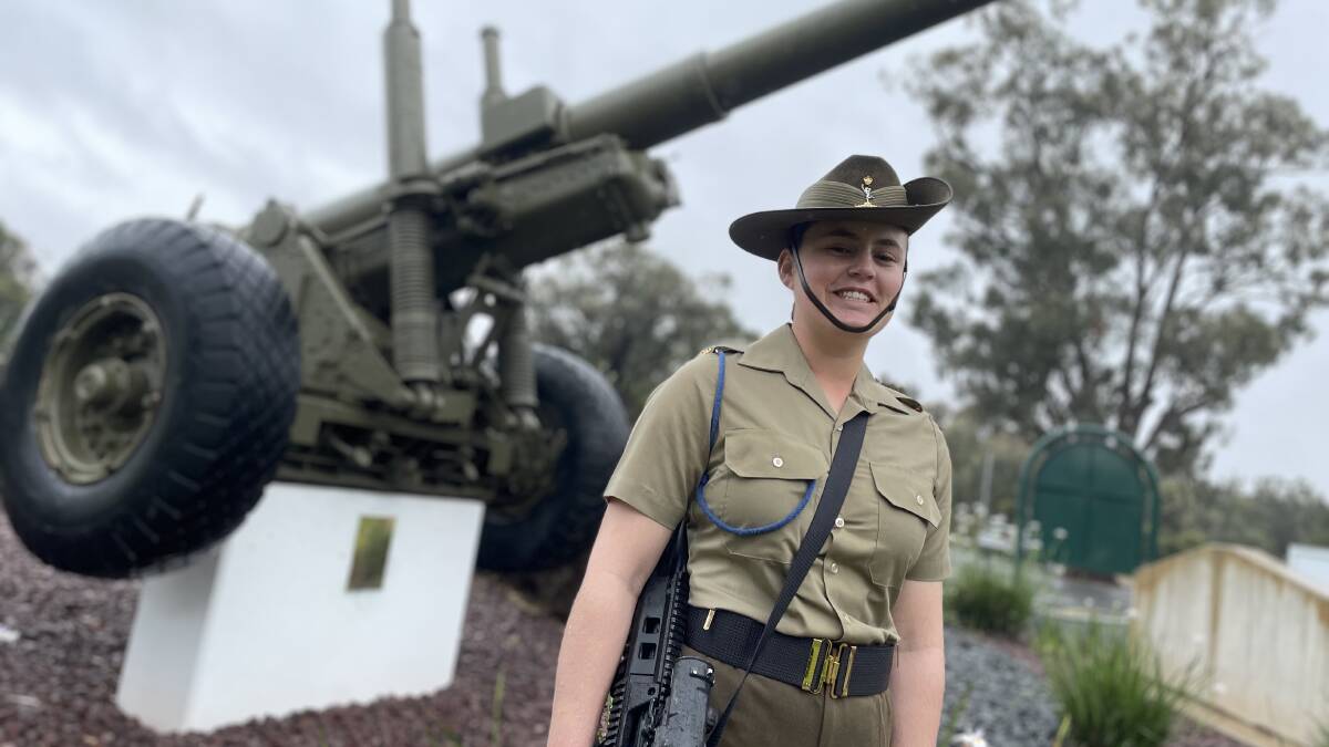 PROUD: Signaller Tanisha Jentz was awarded the Cameron Baird VC MG for being "the most outstanding" soldier in her platoon. Picture: Monty Jacka