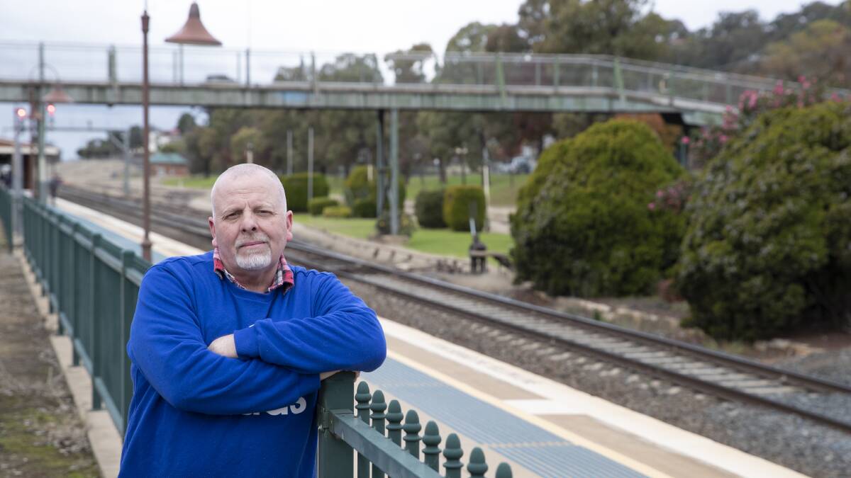 OVERLOOKED: Wagga councillor Richard Foley is calling for councils across the country to band together and demand the federal government address their Inland Rail concerns. Picture: Madeline Begley