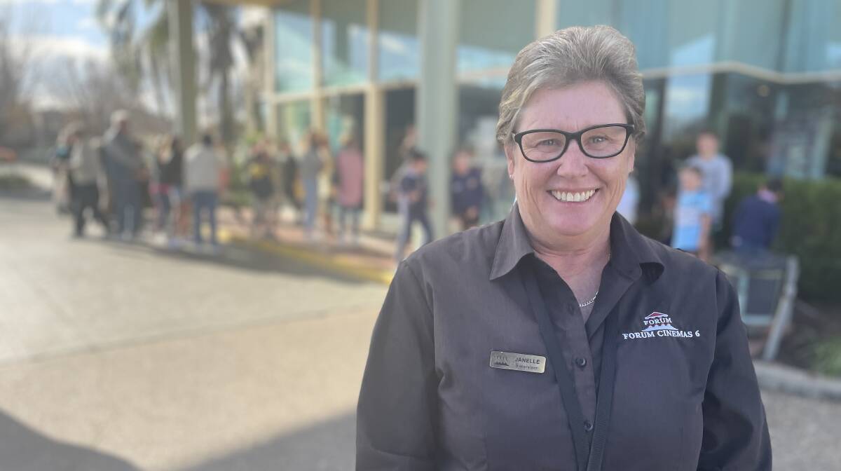 QUEUE CHAOS: Janelle Garlick from Forum 6 Cinemas, where business was booming this week as Wagga residents rushed to use their Dine and Discover vouchers before they expired. Picture: Monty Jacka