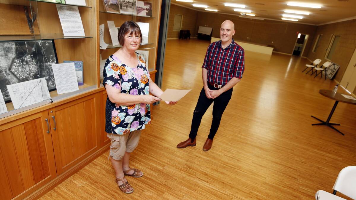 SPACE: Uranquinty Progress Association president Deb Bewick said the Uranquinty Community Hall would be the perfect location for the occasional Wagga City Council meeting. Picture: Les Smith