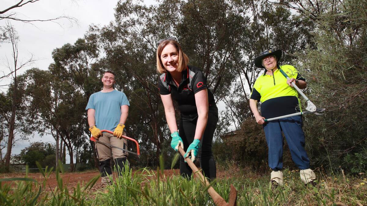 RESTORE: The Rotary Club of South Wagga has been nominated for the Environmental Citizen of the Year award because of its Rocky Hill rejuvenation project. Picture: Les Smith