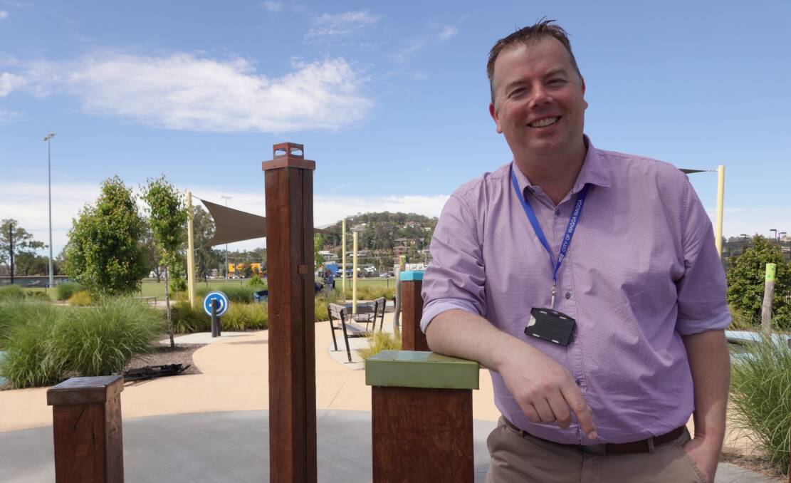 ACCESSIBLE: Ben Creighton is hoping to hear how the community thinks Wagga's playgrounds can be made more inclusive. Picture: Monty Jacka
