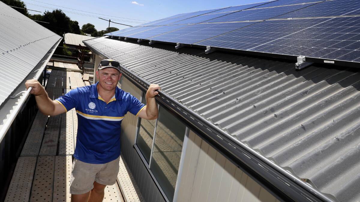 Hamblin Solar co-owner Kirk Hamblin says there has been a big surge in requests for solar systems across Wagga over the past year. Picture by Les Smith