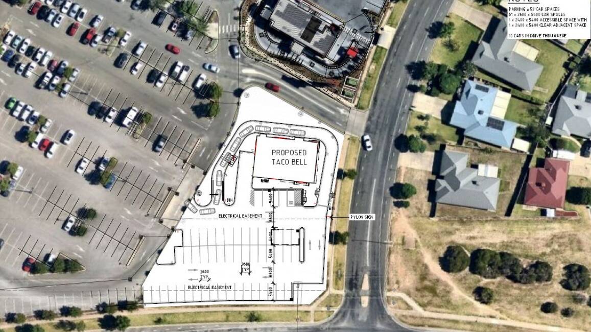 LOCATION: The restaurant would be constructed on the corner of Pinaroo Drive and Dalman Parkway in Glenfield Park. Picture: Wagga City Council