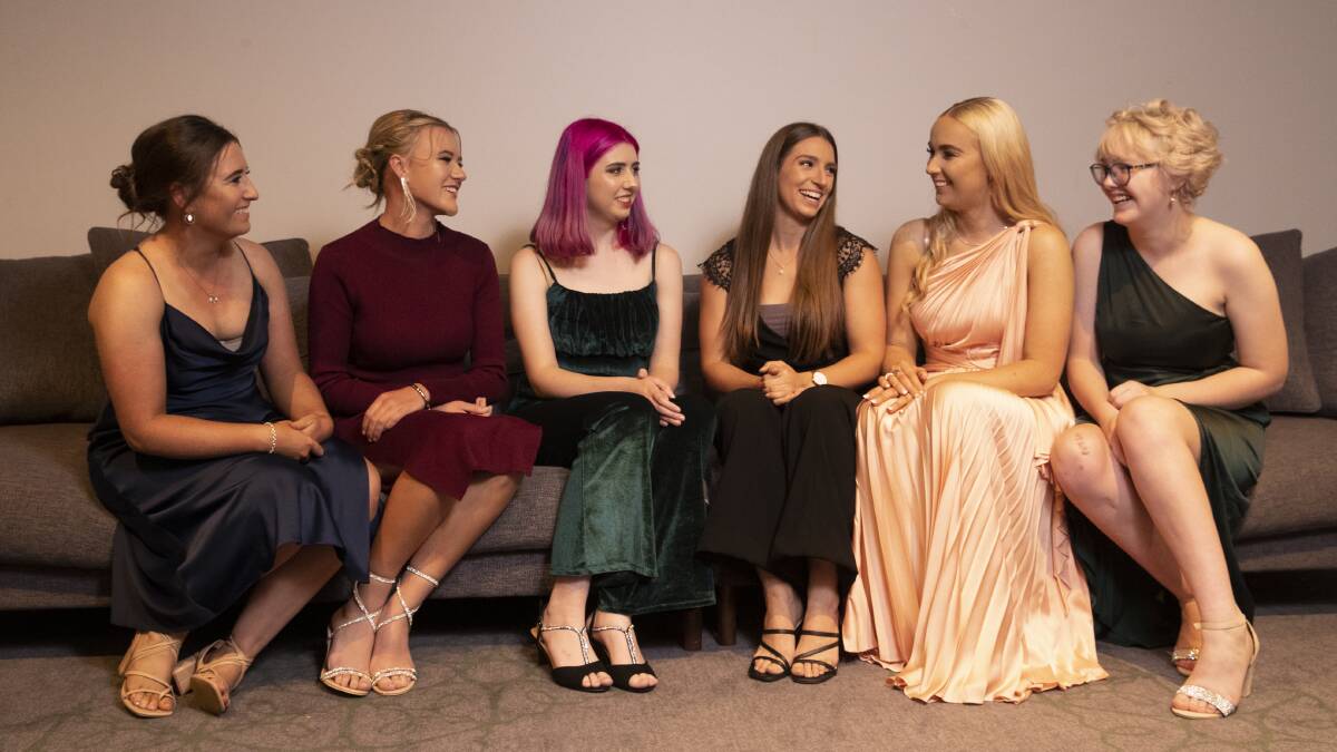 JOURNEY: Miss Wagga Quest entrants Ashlee Janic, Haylee Burkinshaw, Celine Sharp, Kate Pevere, Marnie Gilmore and Courtney Harp at Saturday's official launch. Picture: Madeline Begley