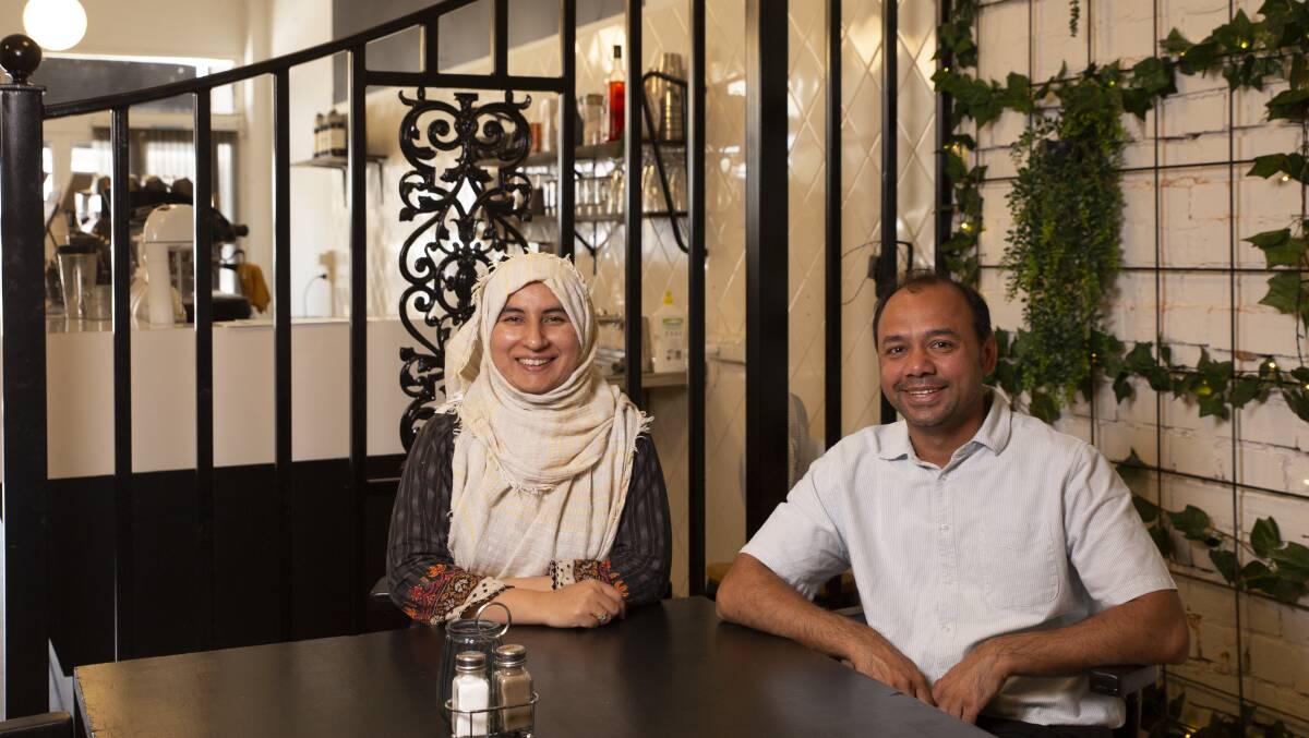 ESTABLISHMENT: Naveed Aslam and Annie Riaz are looking to bring life to the "quiet end" of Fitzmaurice Street. Picture: Madeline Begley
