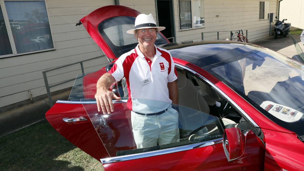 Riverina Electric Vehicle Owners Likers Testers (REVOLT) founder Chris Dalitz says range anxiety is a common worry for people wondering if they should buy an EV. Picture by Les Smith