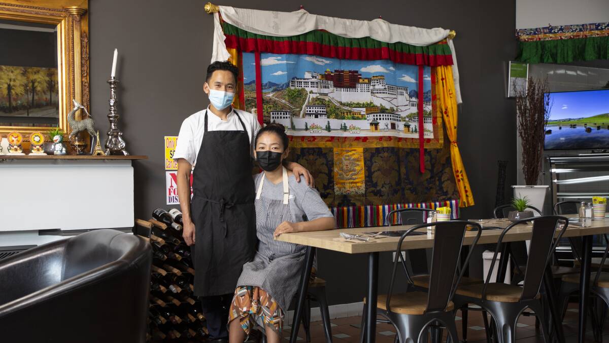 AUTHENTIC: Jinpa Gyatso and Sonam Lhamo have turned their travelling food stall into a permanent restaurant in central Wagga. Picture: Madeline Begley