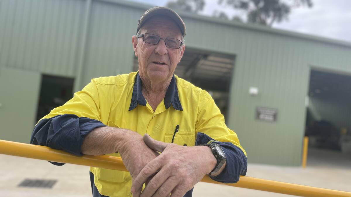 FINALLY: Wagga Men's Shed president Tony Mason said members had been "chafing at the bit" to get into the new $250,000 shed. Picture: Monty Jacka