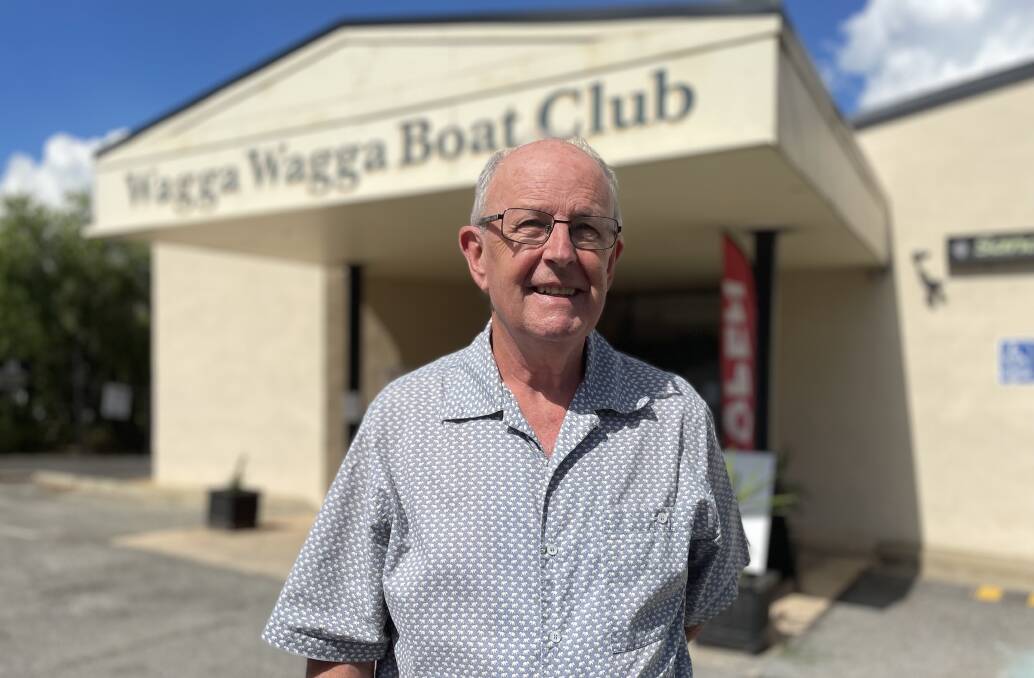 GATHERING: Wagga Residents and Ratepayers Association treasurer Gary Roberts says he is keen to pitch some questions to councillor Tim Koschel. Picture: Monty Jacka