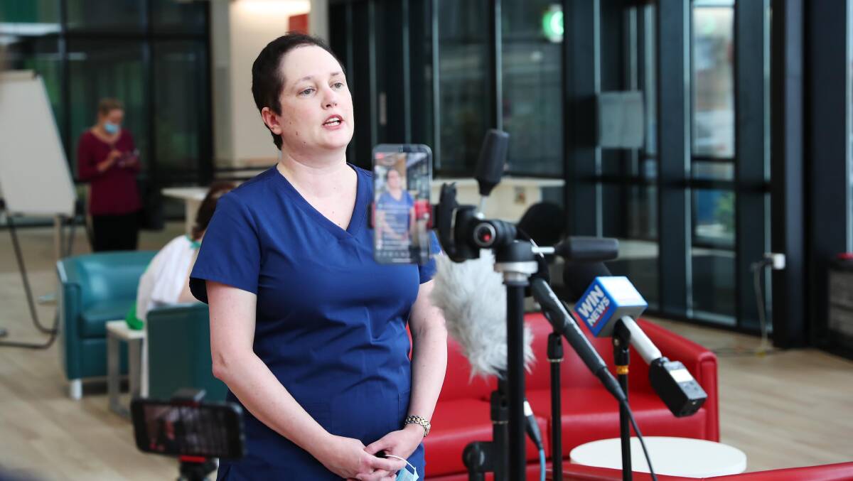 STABLE: MLHD respiratory specialist Dr Tara McKenzie said all five COVID patients being treated at Wagga Base Hospital are in stable conditions. Picture: Emma Hillier
