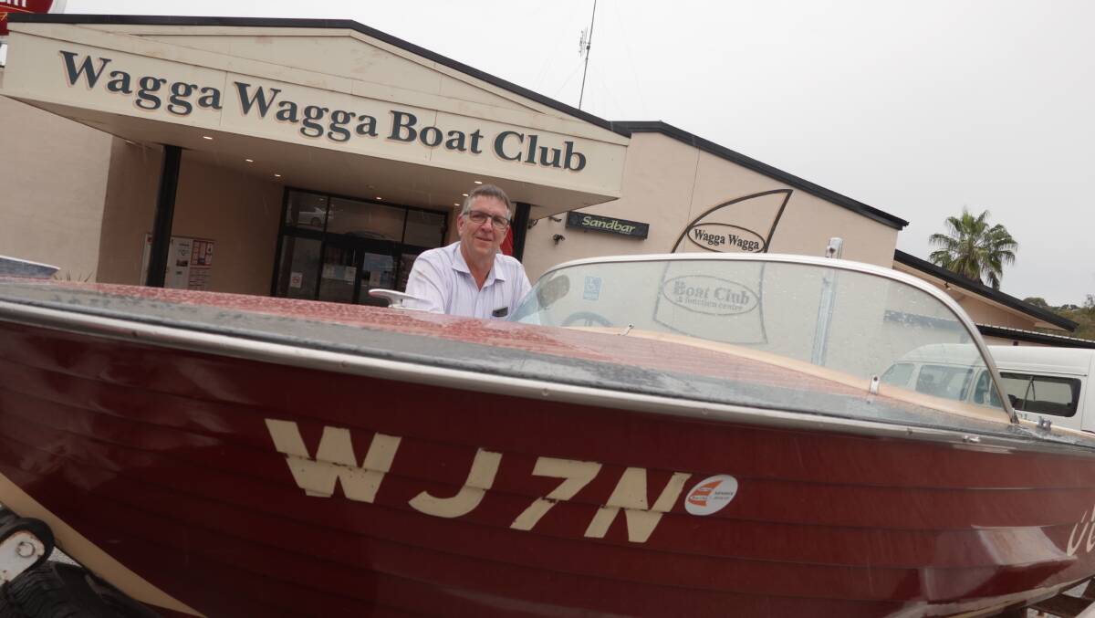 VINTAGE: Darryl Woods with his 1969 Hammond, which will be one of the 35 classic boats taking part. Picture: Monty Jacka
