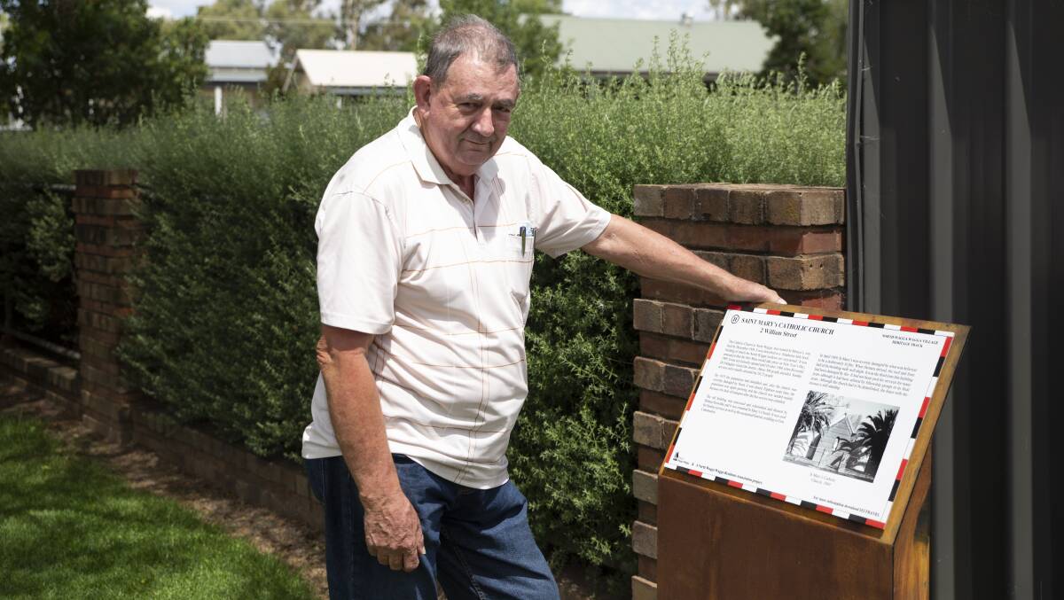 RUINED: Mr Morris said he and his wife have worked on the heritage sign project for "four or five years". Picture: Madeline Begley