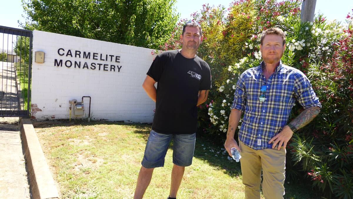 GROUNDWORK: Damien Nye and Jason Frost are hoping to begin providing services from the new hub early next year. Picture: Monty Jacka