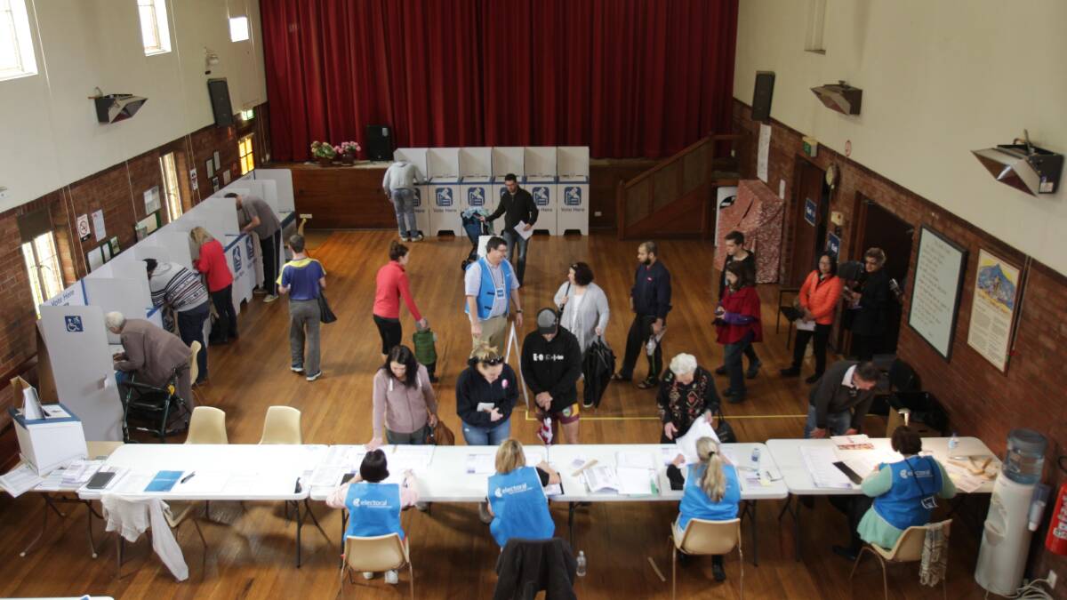 TIME TO VOTE: Wagga voters casting their ballots in the 2016 local government elections. Picture: Les Smith